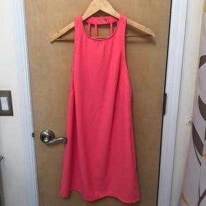 Hot pink shift dress